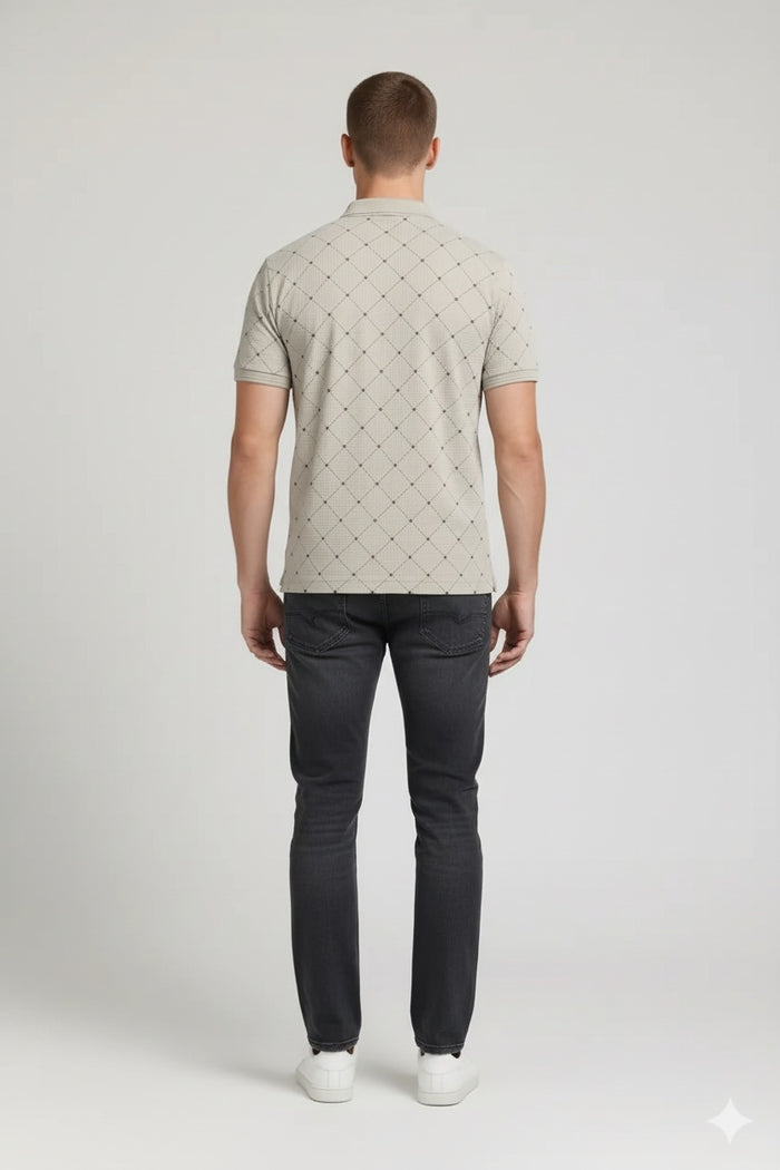 Men Arona Polo Collar T-shirt