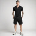 Men Black Cargo Shorts