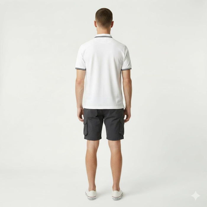 Men Black Cargo Shorts