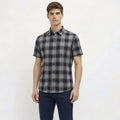 Men Black Checked Casual Shirt