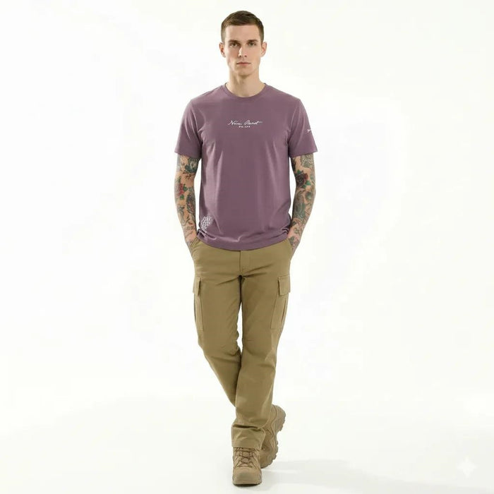 Men Black Currant Printed T-shirt