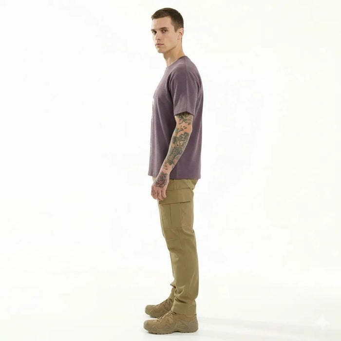 Men Black Currant Printed T-shirt