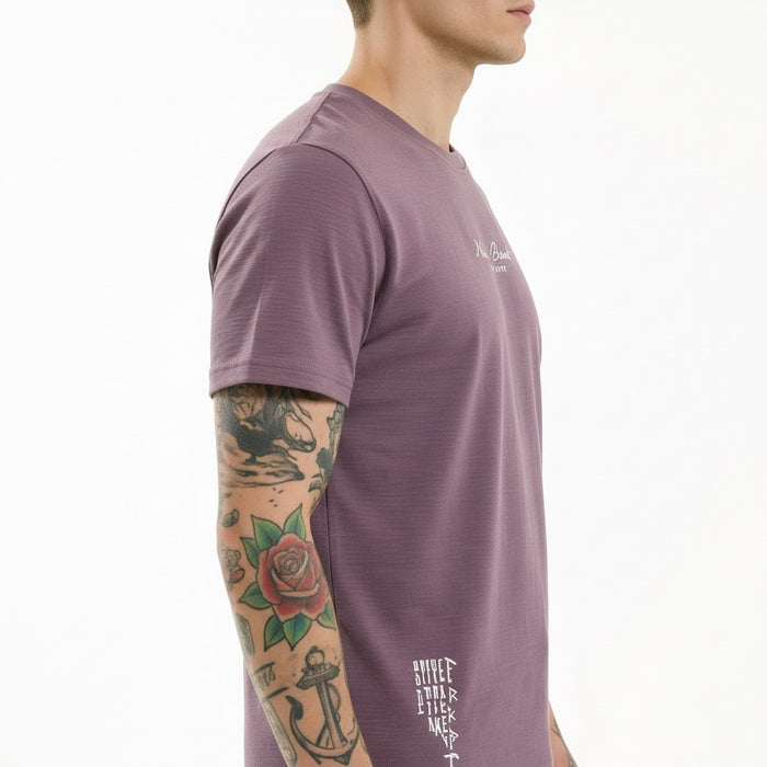 Men Black Currant Printed T-shirt