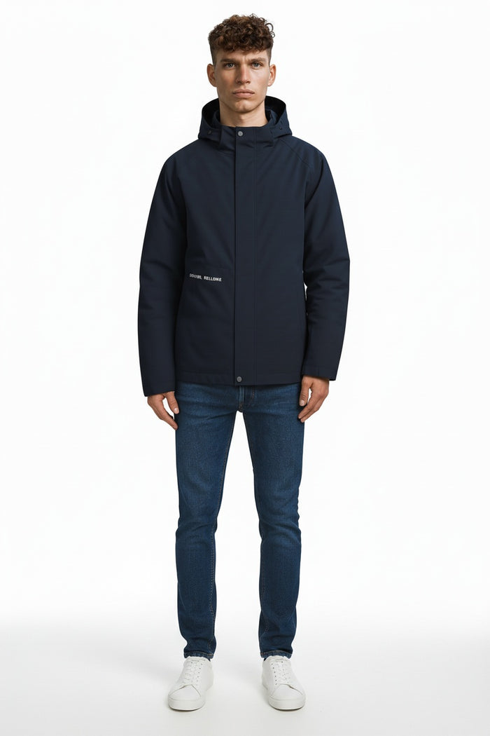 Men Black Lightweight Puffer Jacket