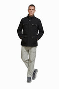 Men Black Lightweight Quilted Jacket