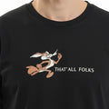 Men Black Looney Tunes Printed T-shirt