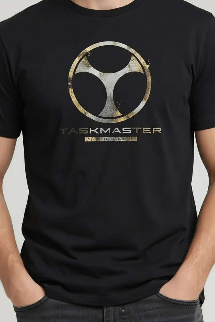 Men Black Printed Round Neck T-shirt