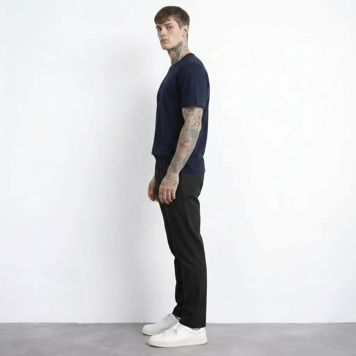 Men Black Regular Fit Track Pants