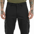 Men Black Solid Regular Fit Track Pants