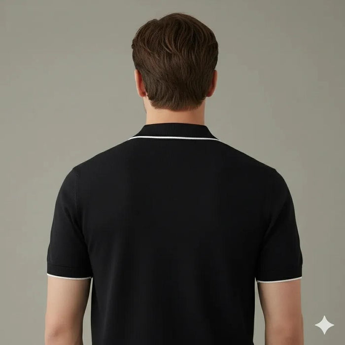 Men Black Solid T-Shirt