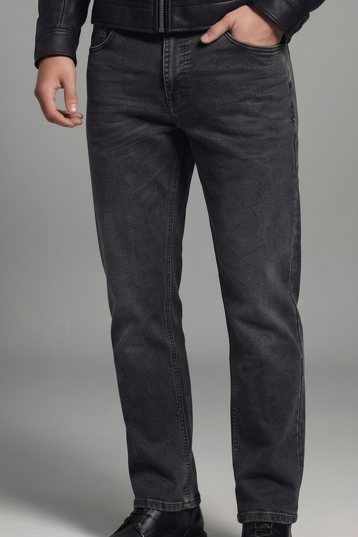 Men Bootcut Mid-Rise Light Fade Stretchable Jeans