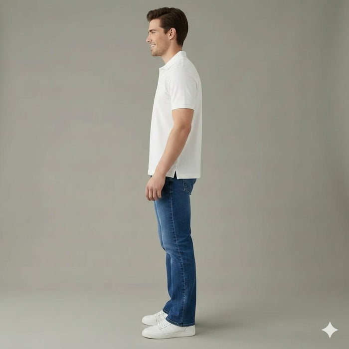 Men Bootcut Mid-Rise Light Fade Stretchable Jeans