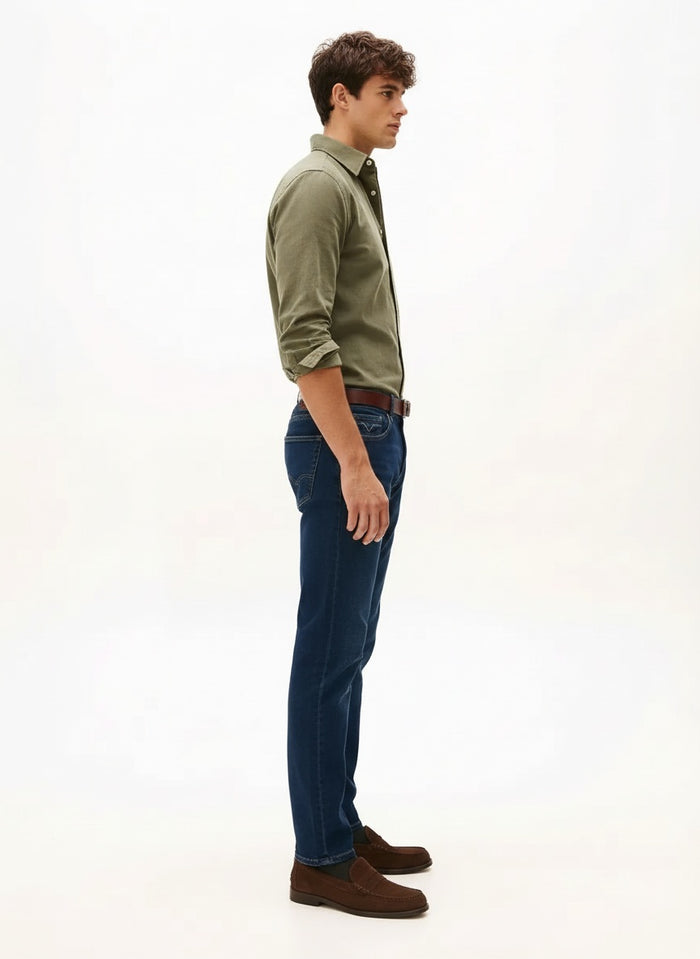 Men Bootcut Mid-Rise Light Fade Stretchable Jeans