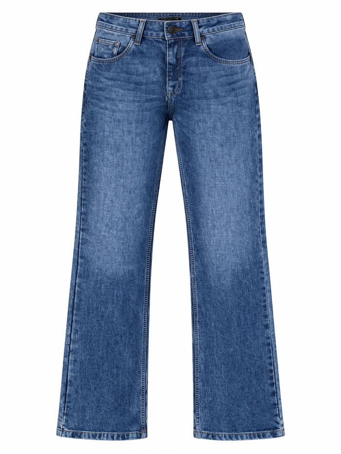 Men Bootcut Mid-Rise Light Fade Stretchable Jeans