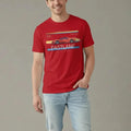 Men Brick Round Neck  Printed T-shirt
