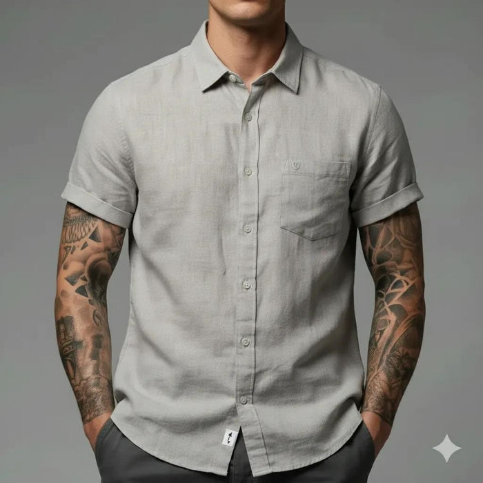Men Casual Natural Shirt
