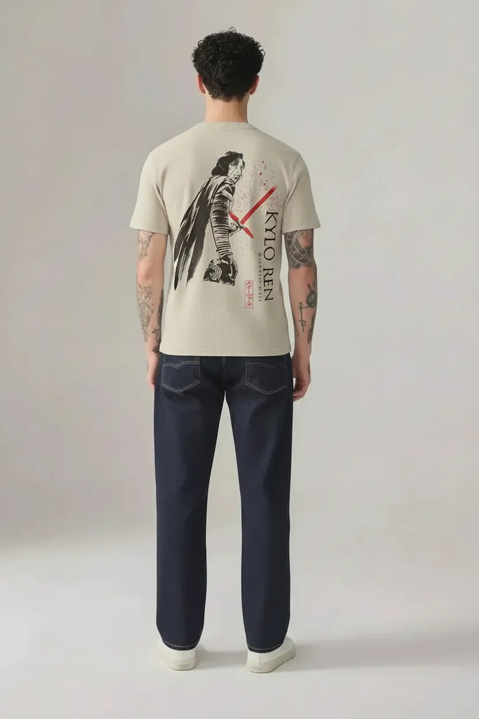 Men Chalk Star Wars Printed T-shirt