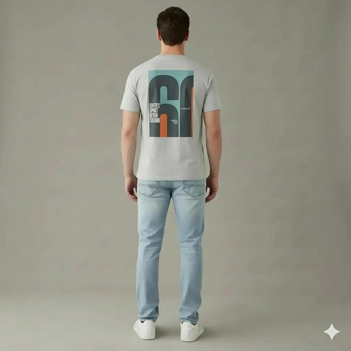 Men Chalk Typography Printed T-shirt