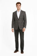 Men Checked Coat