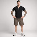 Men Choco Solid Shorts