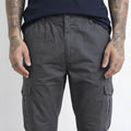 Men Coal Regular Fit Cargos