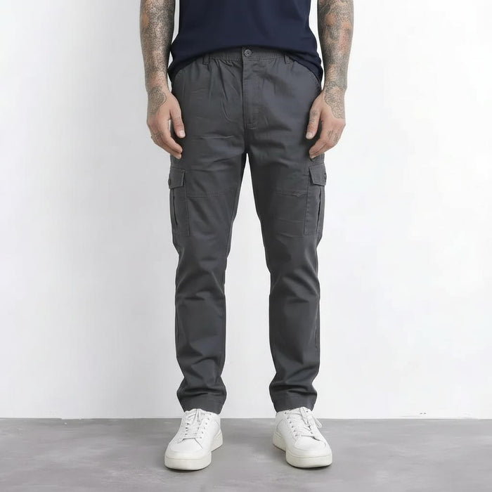 Men Coal Regular Fit Cargos