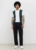 Men Coal Solid Regular Fit Track Pants