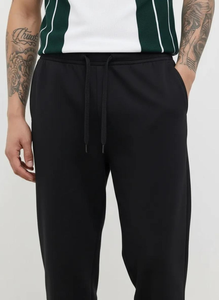 Men Coal Solid Regular Fit Track Pants