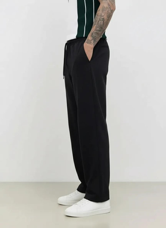 Men Coal Solid Regular Fit Track Pants
