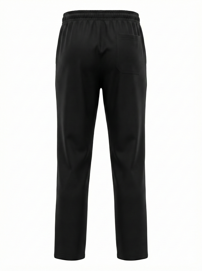 Men Coal Solid Regular Fit Track Pants
