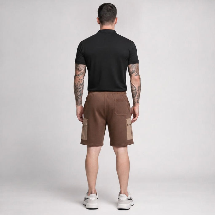 Men Coffee Cargo Shorts
