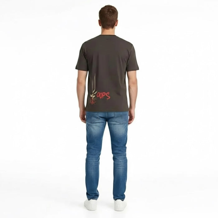 Men Coffee Looney Tunes Printed T-shirt