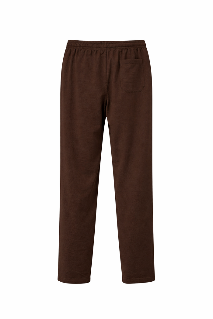 Men Coffee Solid Regular Fit Track Pants