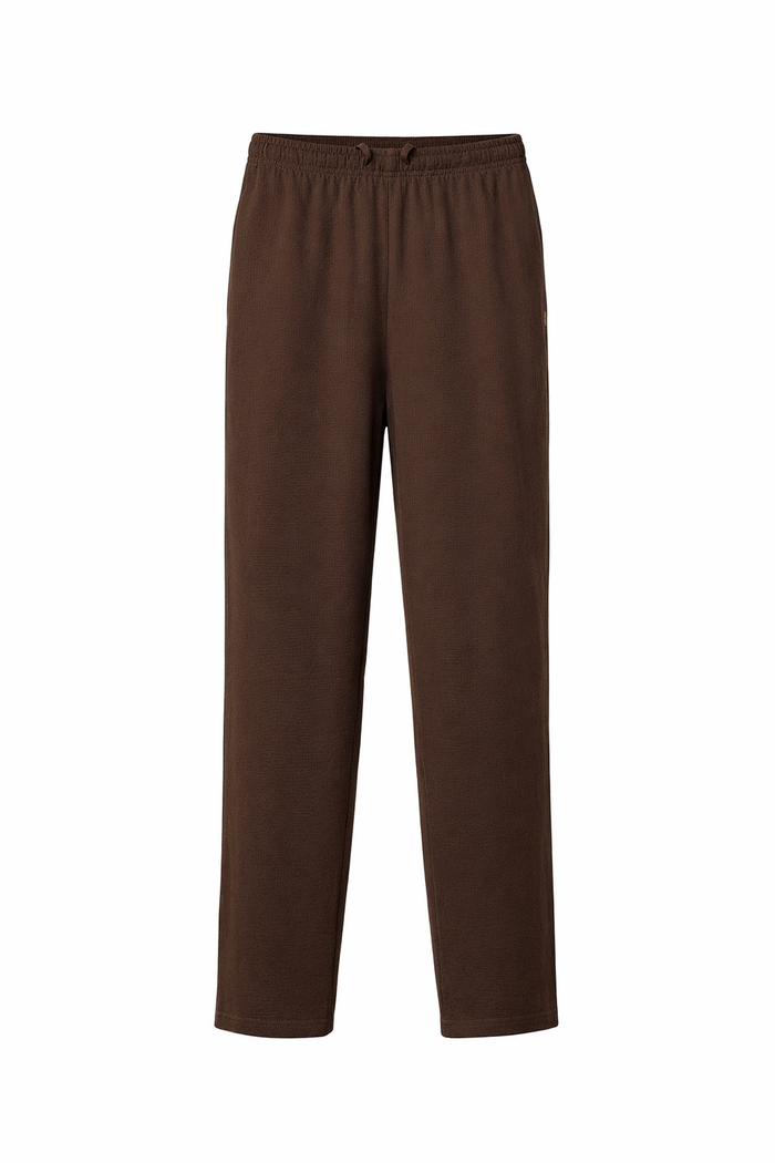 Men Coffee Solid Regular Fit Track Pants