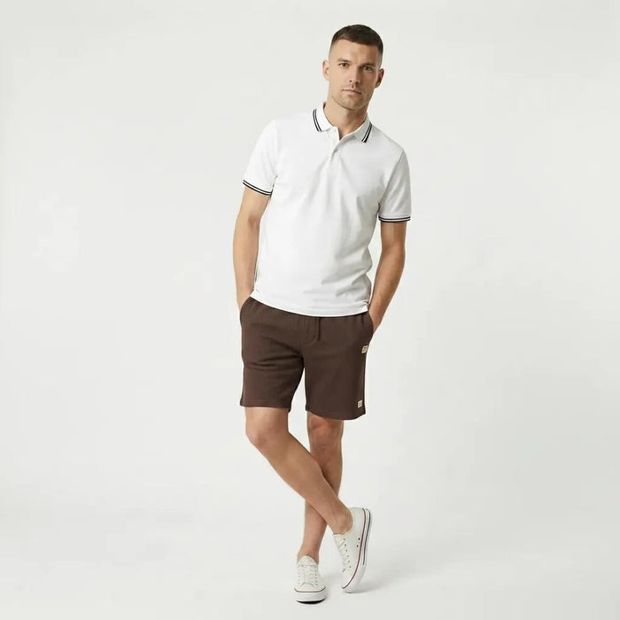 Men Coffee Solid Shorts