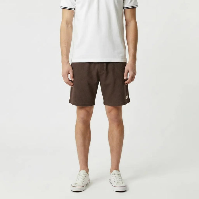 Men Coffee Solid Shorts