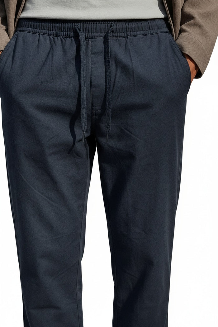 Men Cotton Mid Rise Track Pants