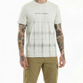 Men Cream Checked T-shirt