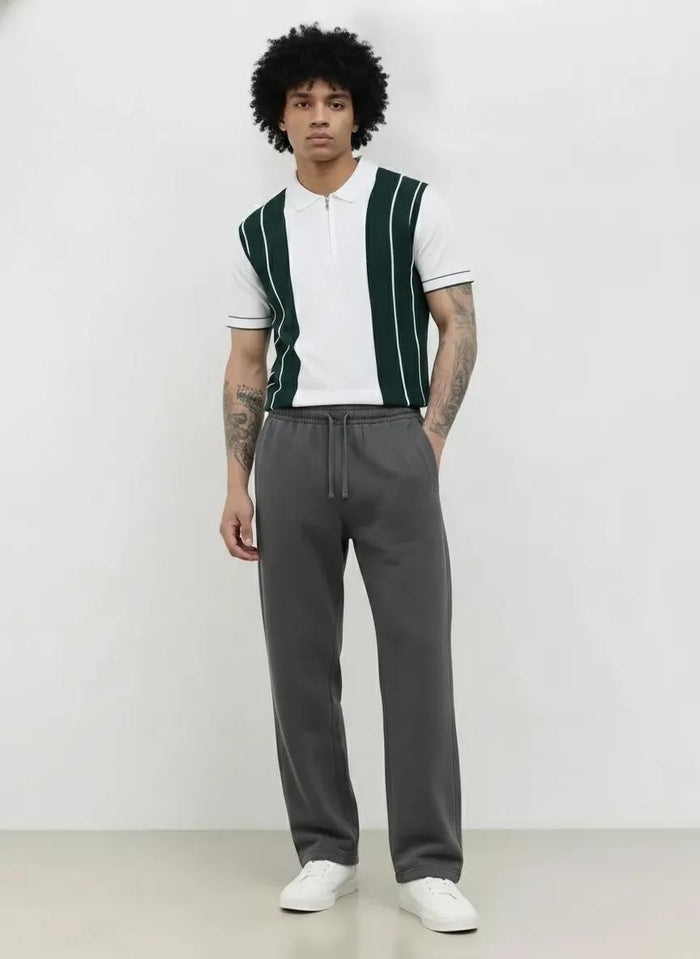 Men Dark Olive Regular Fit Training Track Pants