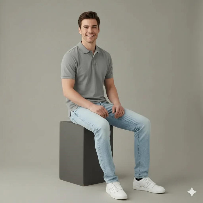Men Dove Polo Collar T-shirt