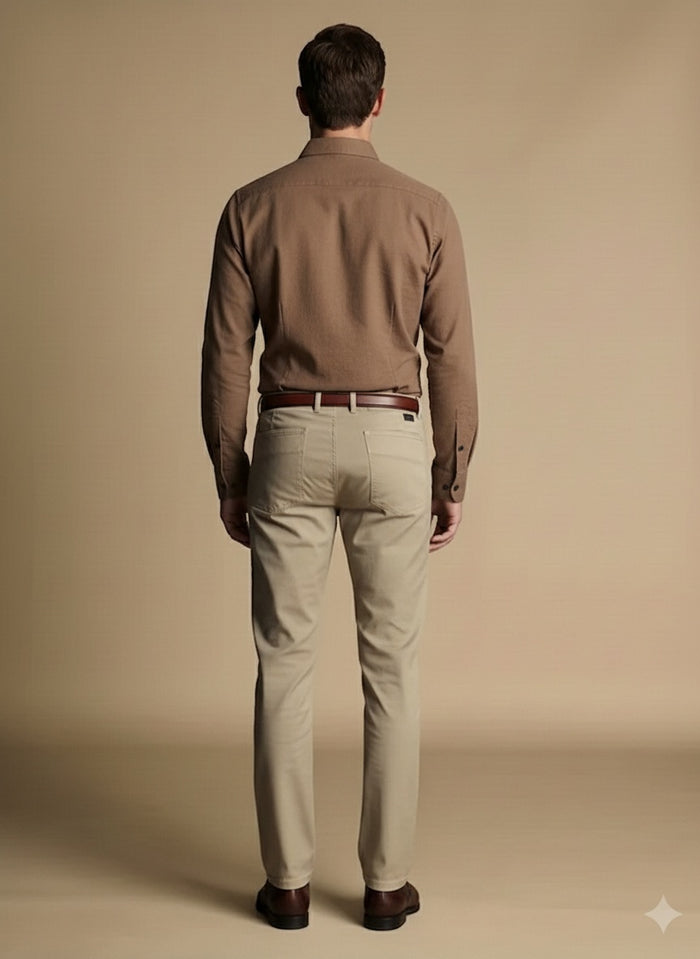 Men Duck Solid Polo Neck Casual Shirt
