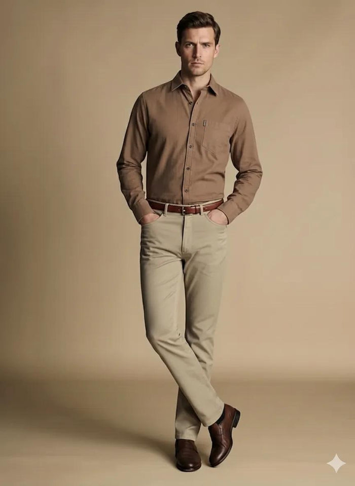 Men Duck Solid Polo Neck Casual Shirt