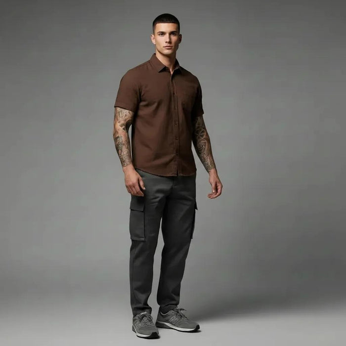 Men Espresso Casual Shirt