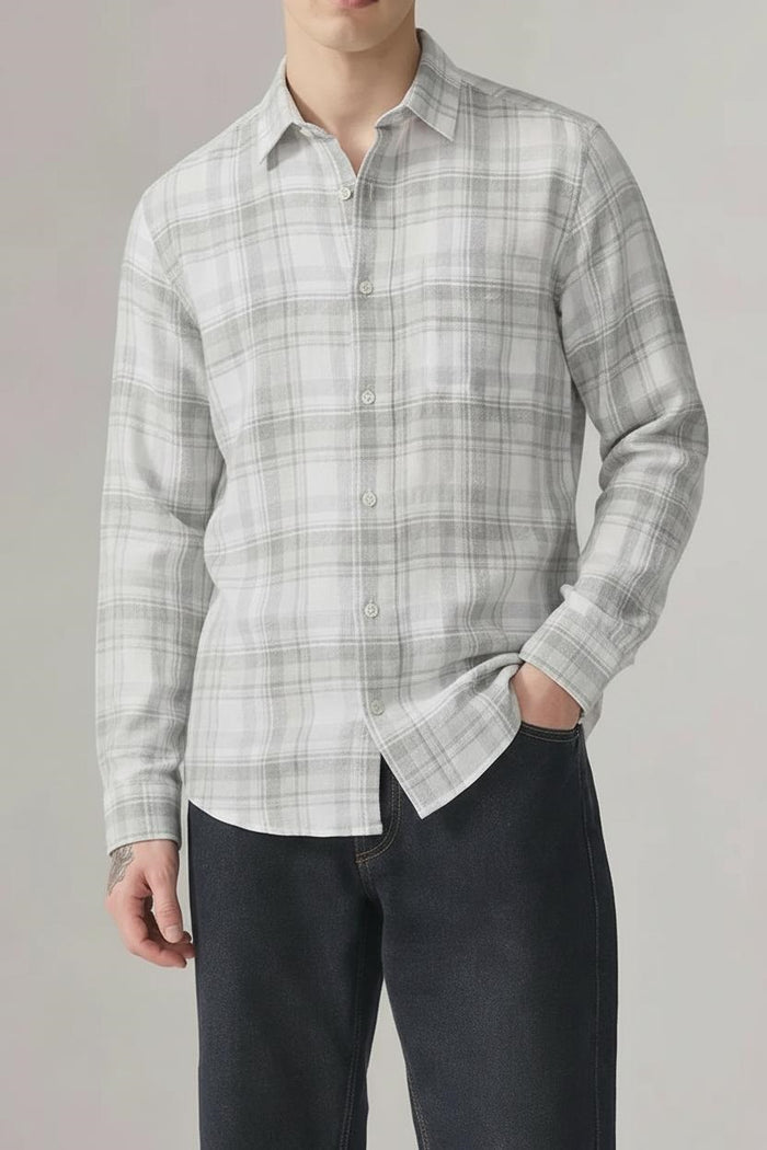 Men Fern Checked Casual Shirt