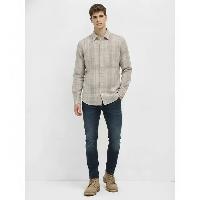 Men Fern Checked Casual Shirt