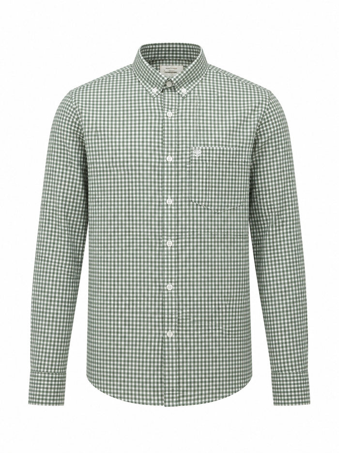 Men Fern Gingham Checks Checked Casual Shirt