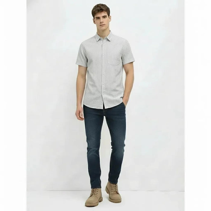 Men Fern Striped Casual Shirt