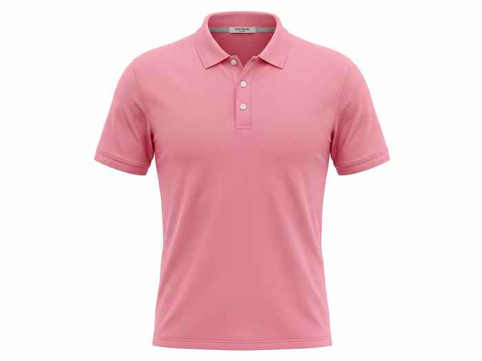 Men Flamingo Polo Collar T-shirt