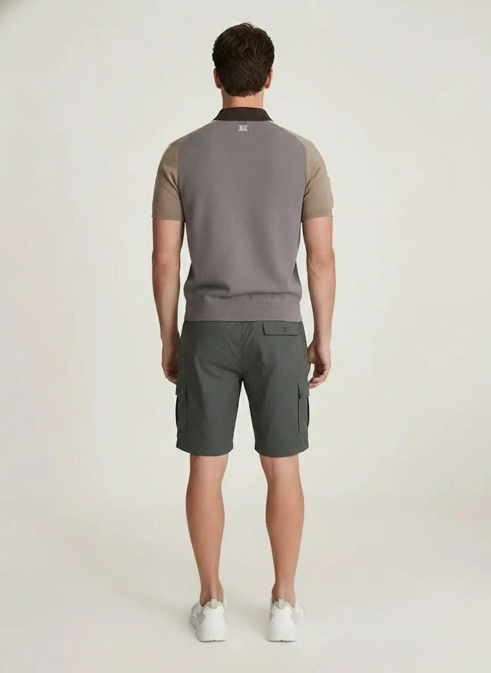 Men Gun Metal Cargo Shorts