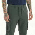 Men Gun Metal Solid Regular Fit Track Pants
